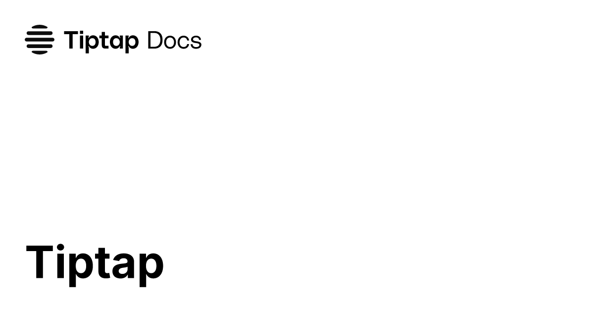 Documents | Tiptap Collaboration